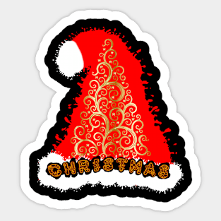 Christmas hat Sticker